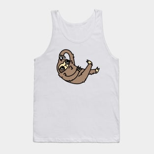 lazy cute sloth cartoon drawing Tank Top